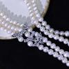French Retro Freshwater Pearl Necklace - 6-7mm Versatile Niche Fashion Collarbone Chain