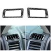 Center Console Side Air Vent Outlet Trim Cover For Dodge Ram 1500 10-17 Carbon