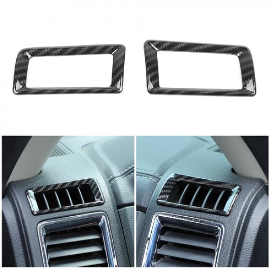 Center Console Side Air Vent Outlet Trim Cover For Dodge Ram 1500 10-17 Carbon