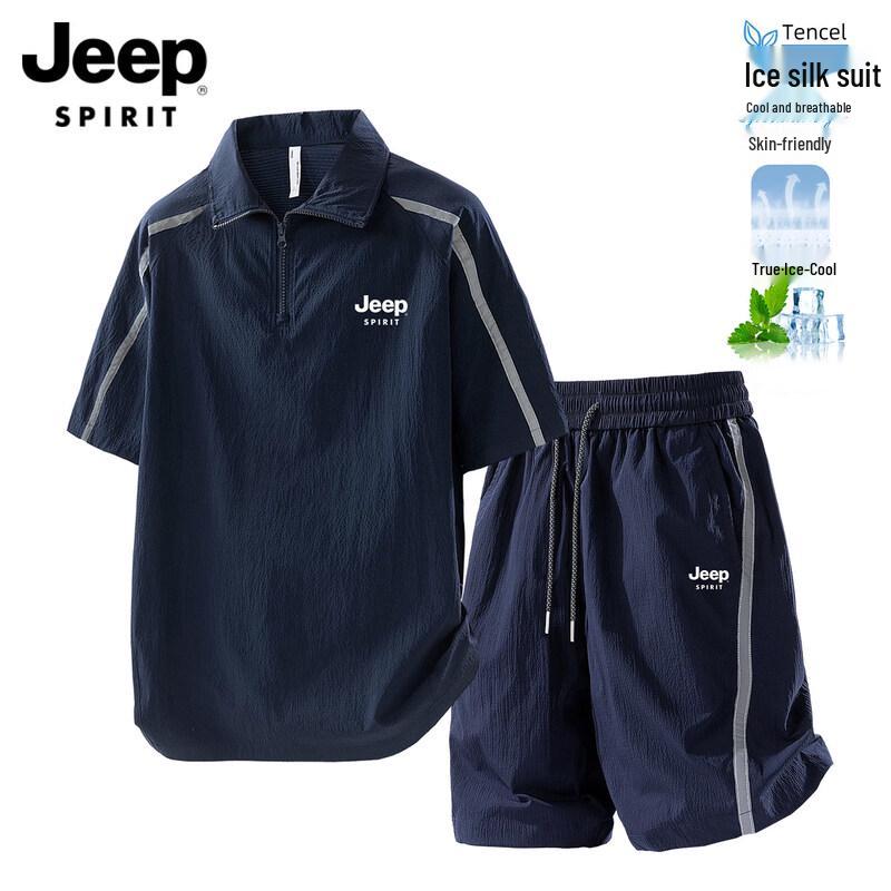 JEEP SPIRIT Men s Ice Silk Quick-Dry Sports Set M