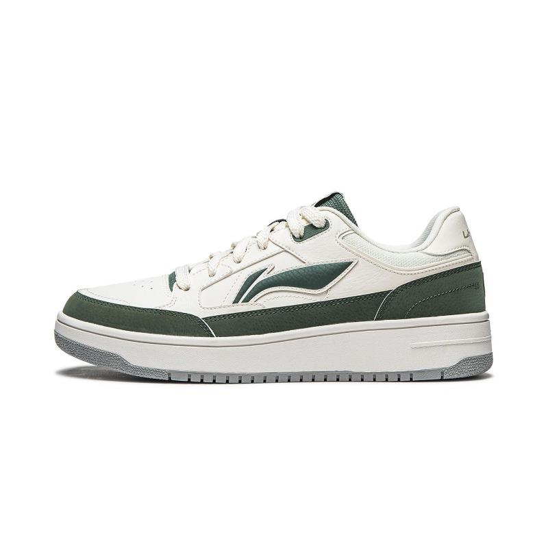 Li-Ning Tianji Men Thick Sole Skate Shoes White Green AGCU095-2 45