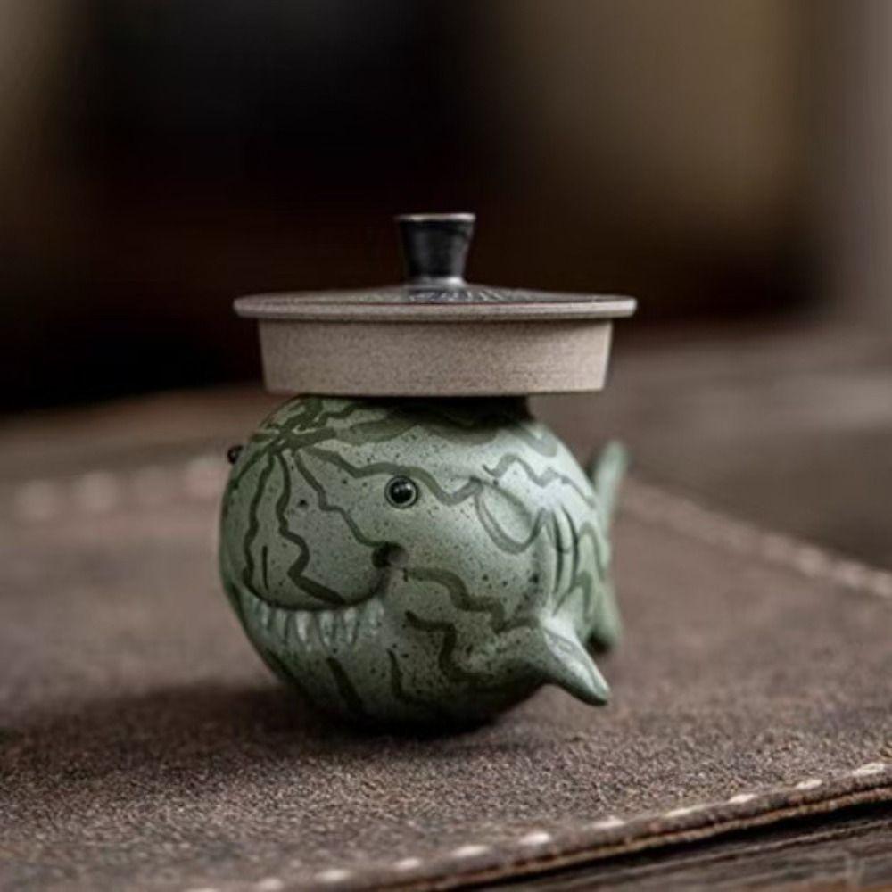 Purple Sand Tea Play Figurine Toy Handmade Miniatures Sculpture Crafts Tea Statue  Micro Landscapes