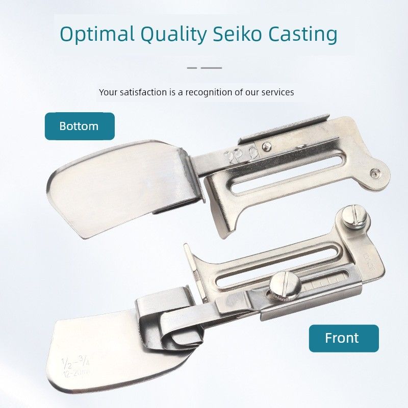 New Arrival Machine Flat A11 Hem Width Adjustable Curling Slide Hemmer Roller Synchronous Car Neutral Hemming Device