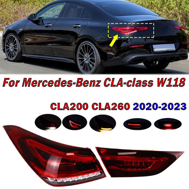 For Mercedes-Benz CLA-class W118 CLA200 CLA260 Sedan 2020-2026 Tail Light Warning Brake Reversing Signal Lamp Taillight Assembly