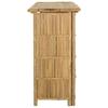Outdoor Bar Table Natural 115 X 55 X 105 Cm Bamboo