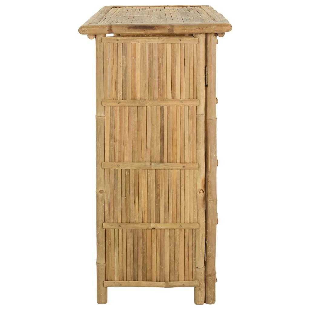 Outdoor Bar Table Natural 115 X 55 X 105 Cm Bamboo