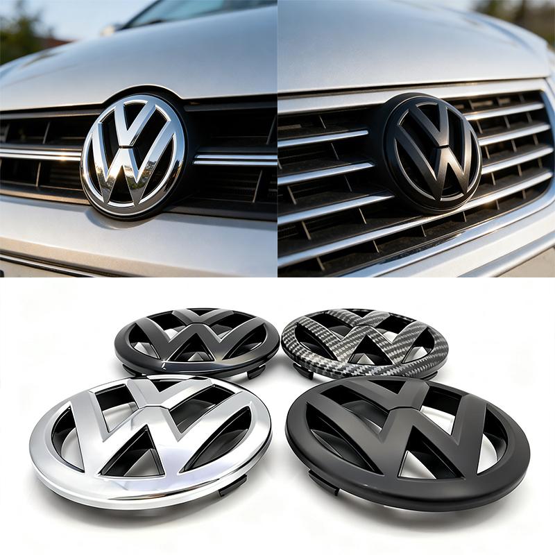 SVLHP1 For Volkswagen Polo 2011 2012 2013 6R0853600A ABS VW Car Front Logo Grille Badge Trunk Emblem Decoration Replacement Accessories