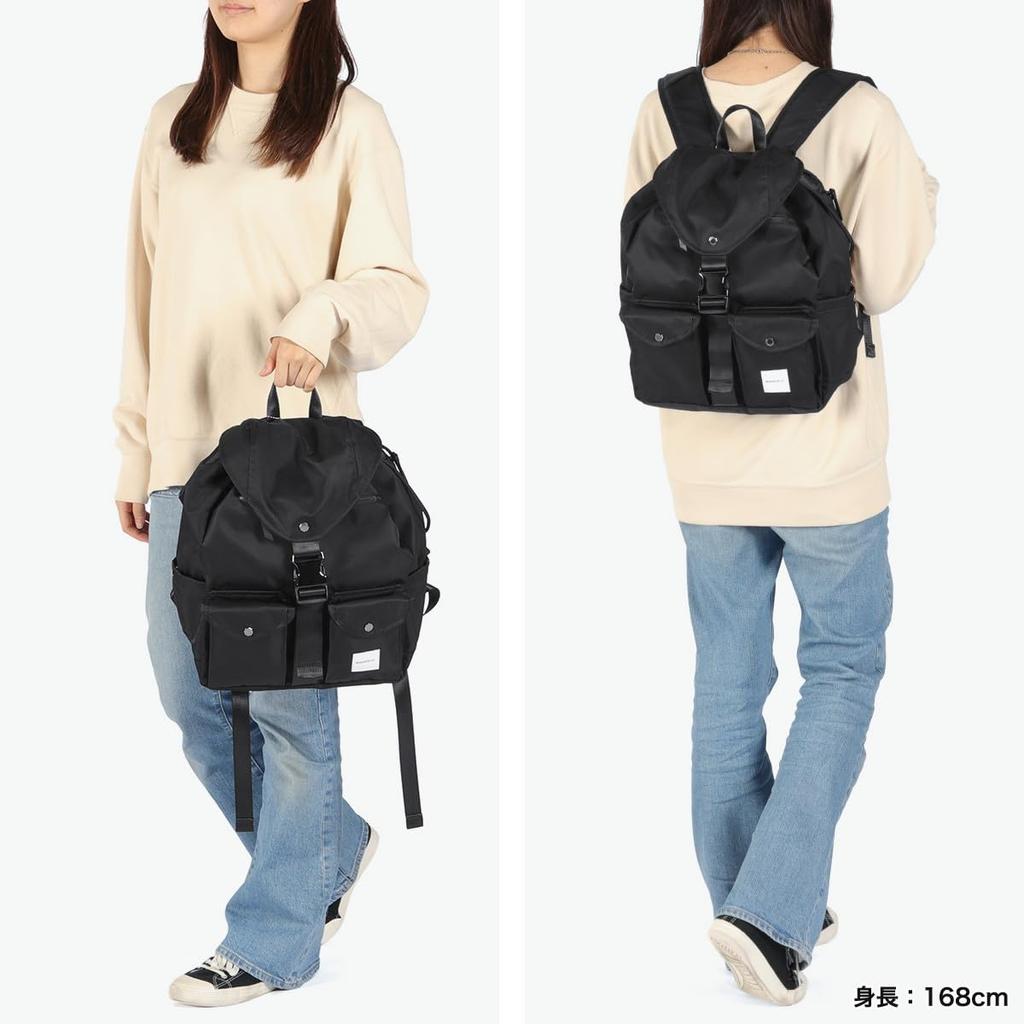 [Machiavellic] SIERRA Grace Double Pocket 2 Backpack 312510103 BLACK(019)