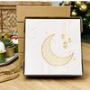 25 Stück Naher Osten Eid al-Fitr Arabisch Ramadan Goldbedruckte Mond Öllampe Servietten Party Tischdekoration Einweg Doppel
