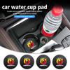 Carbon Fiber Car Coaster Water Cup Mat Drink Anti-slip Pad For Abarth Fiat Grande Punto Tipo Stilo Ducato Palio 500x V10