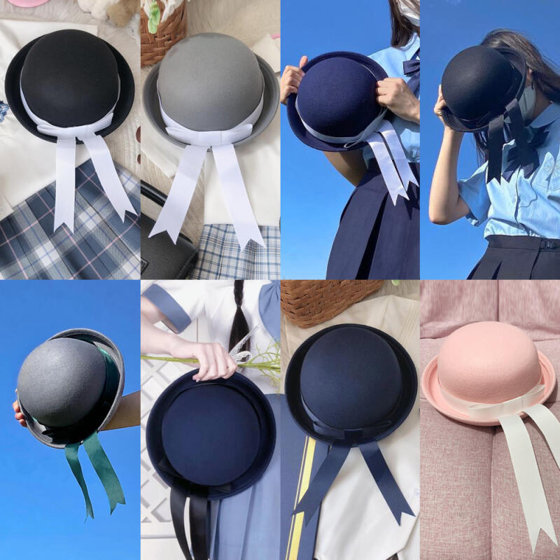 Classic school uniform hat (8 colors) School uniform, school uniform, old school uniform hat Navy White Ribbon