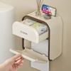 Waterproof Wall-Mounted Tissue Box No-Drill Draw Tissue Box Toilet Paper Holder  Bathroom