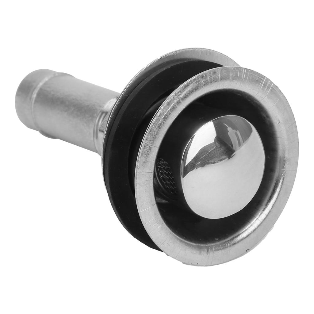 Boat Gas Tank Vent with Mounting Gasket Straight 316 Stainless Steel for Ship Yacht