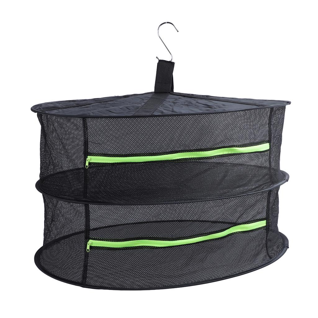 Kräutertrockengestell mit Öffnung, mehrlagiges, vielseitiges Hänge-Trockennetz für Growboxen, Obst, Gemüse