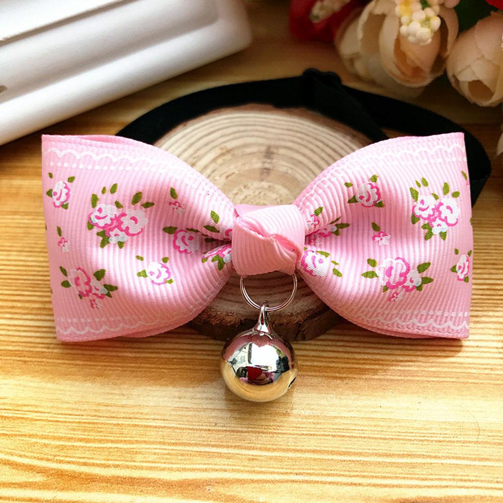 Pet Dog Cat Bow Tie Collar Fashion Pet Bows Cat Ties Bowties Neckties Bell Collar Small Dogs Accessories Puppy Grooming Supplies