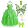 2026 Girls Birthday Party Fairy Dresses Sets Baby Girl Princess Dress Clothes Kids Christmas Gift Child Elf Cosplay Gown Costume