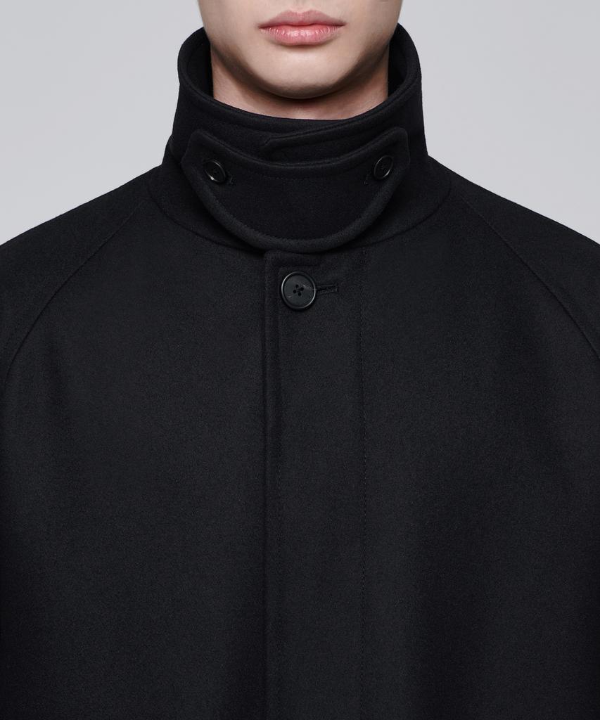 Musinsa Standard Mtr Oversized Balmacaan Coat [Black]