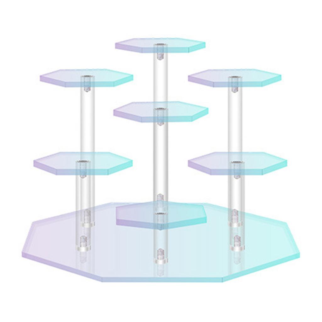 Suport Acrilic Practic pentru Afișare Suport Raft Organizator Robust și Durabil pentru Figurine de Colecție și Accesorii de Bijuterie