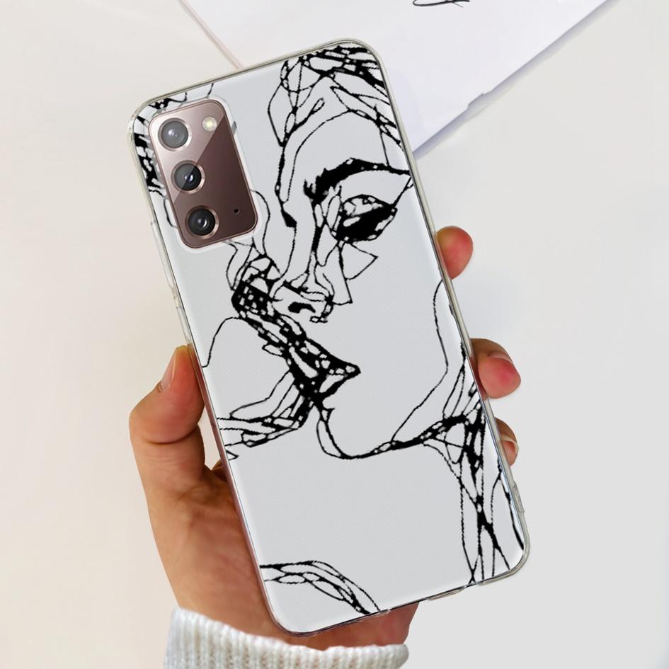 For Samsung Note 20 5G Case SM-N981B Popular Flower Slim Soft Silicone Phone Cover For Samsung Galaxy Note20 Ultra 5G Funda Capa
