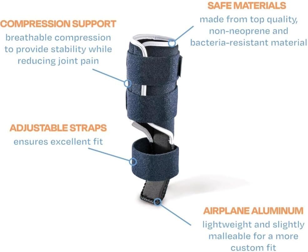 Verstellbare Katzenbeinbandage mit abnehmbarer Schiene – Für Karpal-/Tarsalverletzungen, Verstauchungen & Brüche – Vorder- oder Hinterbeine