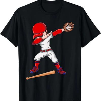 Cooles Dabbing Baseballspieler T-Shirt