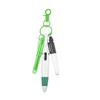 Creative Carabiner Ballpoint & Highlighter Pen Set - Portable Four-Color Pocket Pen for Advertising