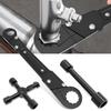 Carbon Steel Plumber Wrench Universal Adjustable Wrench Tool Set Multifunctional Large Opening Double-Ended Pipe Live Mouth Plie