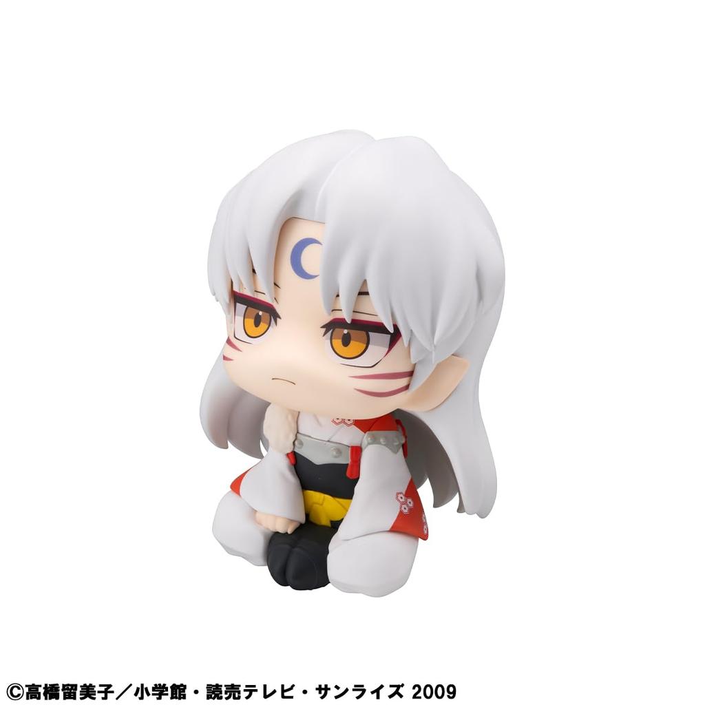 MegaHouse Look Up Inuyasha Sesshomaru 110 מ"מ שרף PVC צבוע דמות ניתנת להזזה בערך