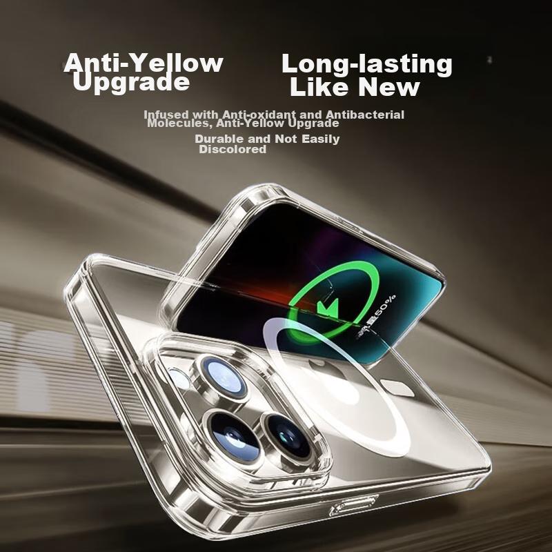 IPhone 13 Pro Case, MagSafe Protective Cover, Ultra-Clear High Transparency Ultra-Thin Shockproof Simple Transparent Soft Back Case for IPhone 13 Pro