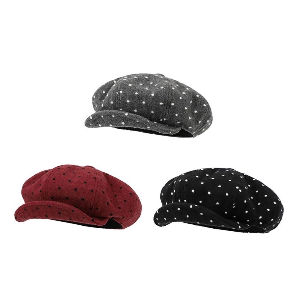 Retro Painter Hat Adjustable Newsboy Cap Versatile Cloud Beret for Women