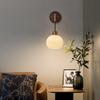 Wall Lamp Bedroom Light Luxury Walnut Living Room Background Wall Hanging Line Light Corridor Corridor Vintage Bedside Lamp