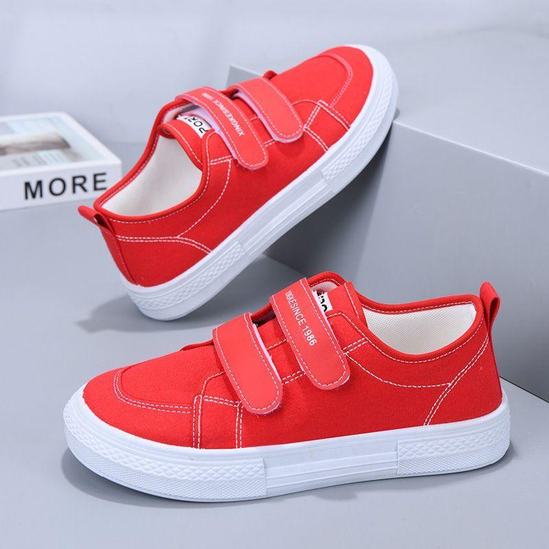 Summer New Breathable and Comfortable Fabric Shoes with Thick Soles Casual and Fashionable Black and White