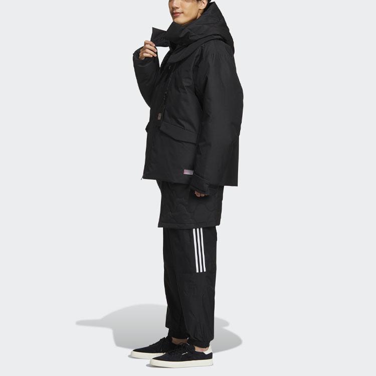 Adidas Originals Premium Jacket With Detachable Lining And Multiple Pockets Men Outerwear Black GT7284