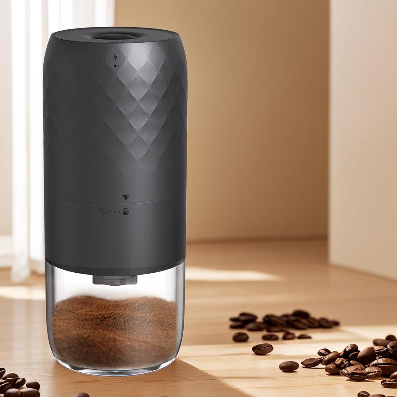 Portable Electric Coffee Grinder Rechargeable Adjustable Grind Settings for Home Use Hand Brewing Fresh Coffee Beans