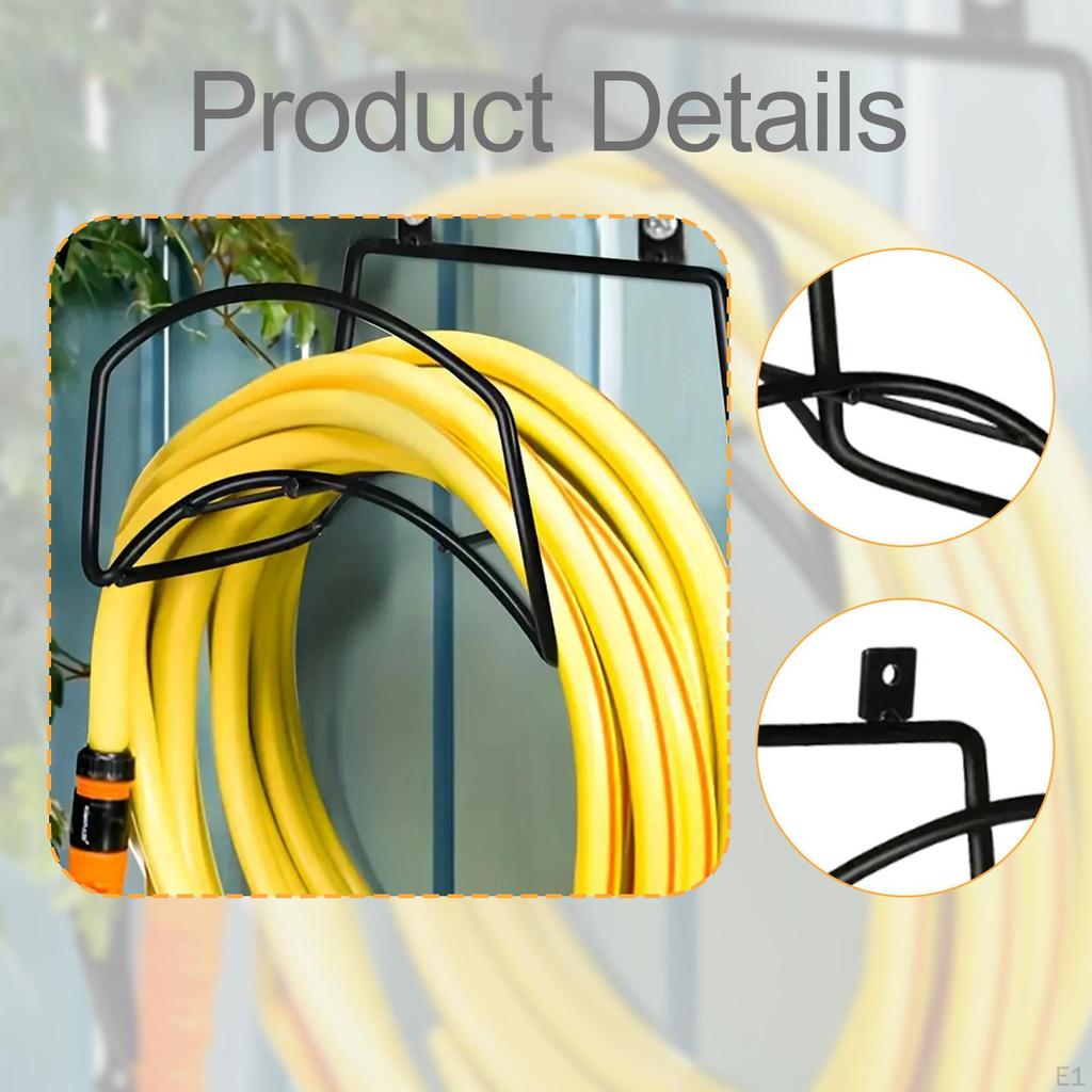 Garden Hose Holder Water Stand Wall Mount Versatile Hanger Pipe Shelf Organizer for Lawn