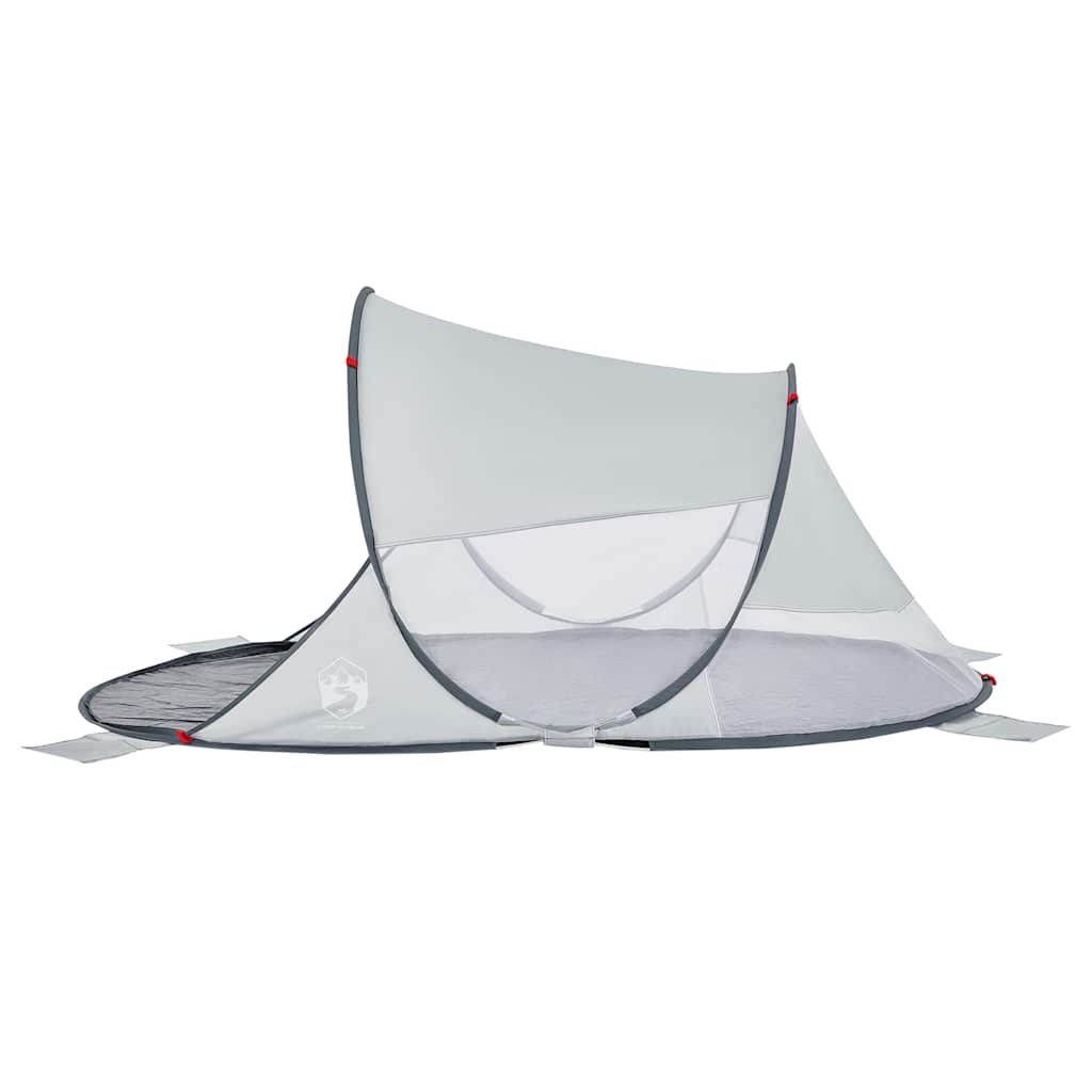 Vidaxl Pop-Up Beach Tent, Grey, Waterproof