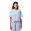Womens/Ladies Logo Crew Neck Crop T-Shirt