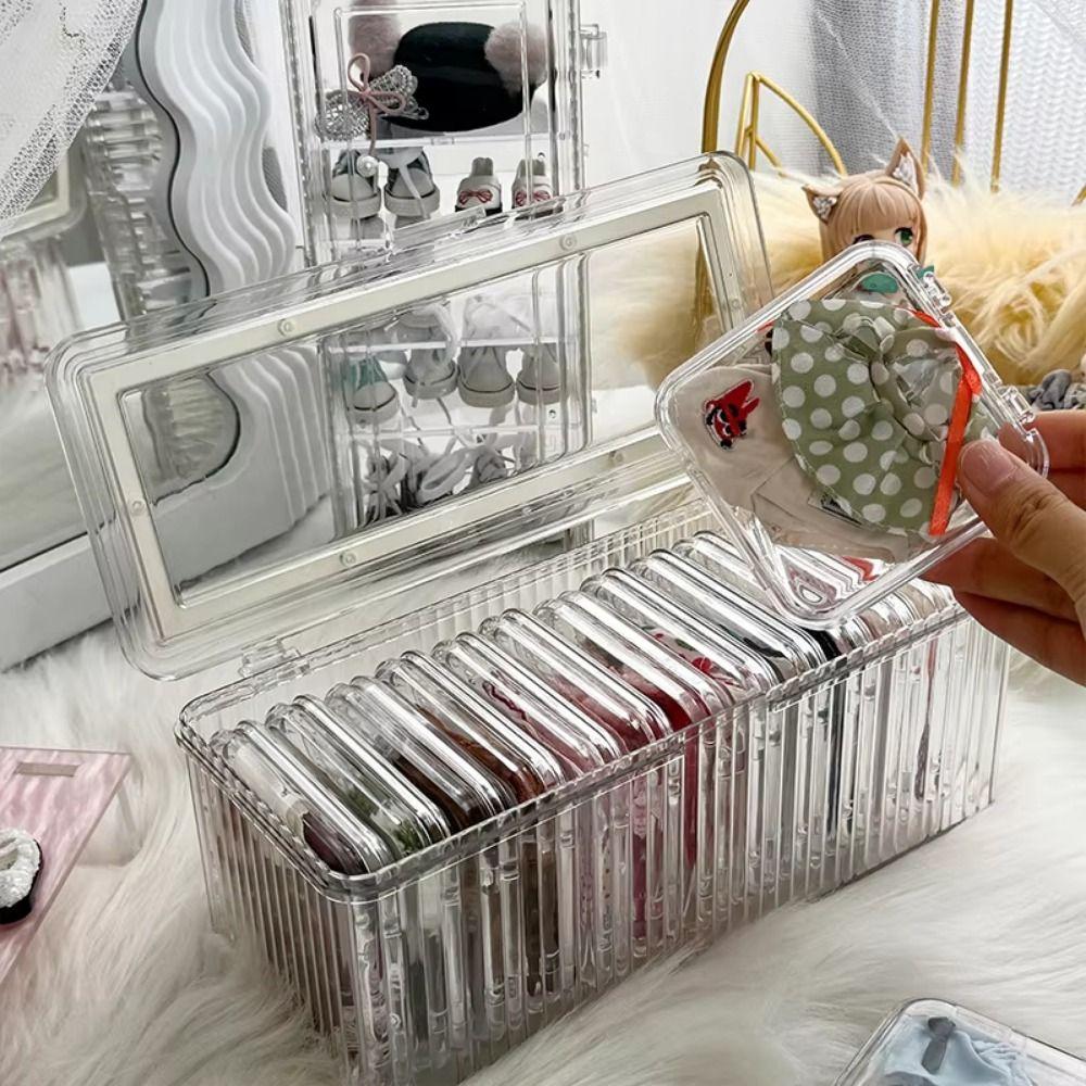 Transparent Coffee Capsule Storage Box Acrylic Dolls Clothes Storage Rack  Kitchen
