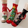 Weihnachten Hand in Hand Socken Lustiges Paar Magnetische Socken Hand Halten Lustige Socken Magnetisches Paar Socken Winter Baumwollsocken