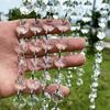 DIY 5Meters Octagonal Bead Curtain Crystal Acrylic Garland Strand Clear Hanging Diamond Chain Party Decorations