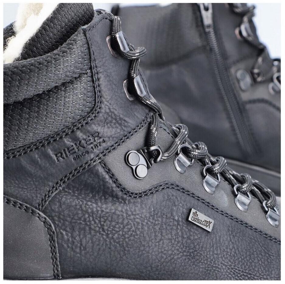 Ботинки Rieker на шнуровке черного цвета