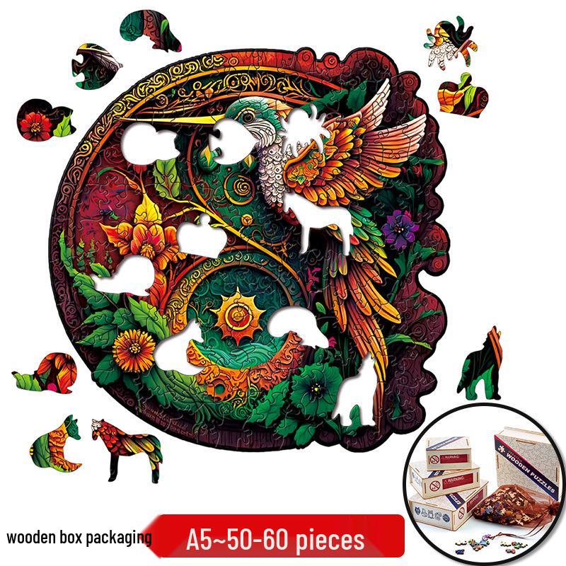 Irregular Animal Dog Penguin Wooden Puzzle in Stock