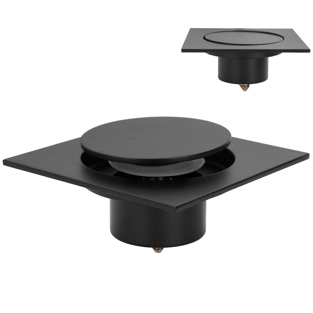 Floor Drain Strainer Pop Up Type for Bathroom Shower Toilet Fast Draining Square AntiOverflow