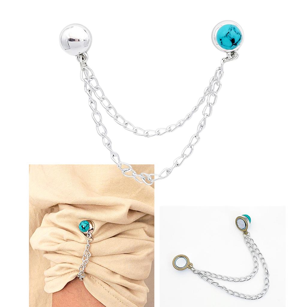 Magnetic Pants Clothing Clips Headscarf Pin Easy Attach Detachable Grip for Trousers T-shirt Secure Magnetic Clips