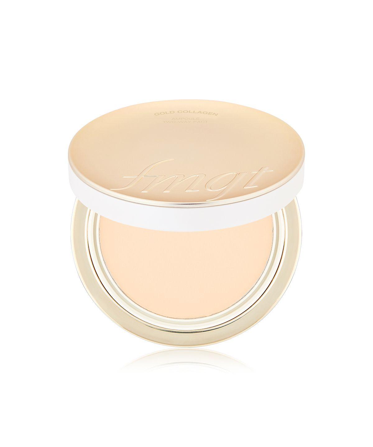 Золотая коллагеновая ампула Двусторонний пудра-пак 9,5 г (2 цвета) No. 201 Apricot Beige