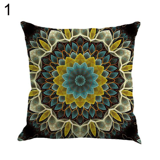 Set Di 2 Federe Cuscini Quadrate Bohémien – Bianco, Motivo Azteco, 55,9 X 55,9 Cm, Poliestere
