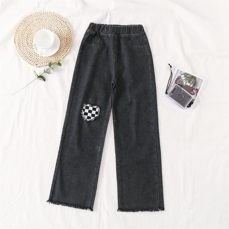 Girls' Jeans, Children's Pants, Spring and Autumn, Big Children's Trousers