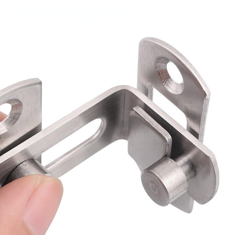 1PC Door Lock Barn Door Cast Metal Hook Latch Lock Texture Home Decoration Ornament Toilet Doors Right Angle Sliding Gate Lock