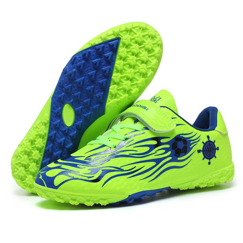 Children's Football Shoes AG Long Nails TF Broken Nails Student Campus Game Training Football Shoes Middle and Old Children's Velcro Sneakers