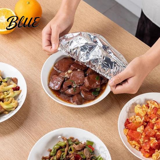 Insulated Food Bag for Tableware 30/50Pcs Repeatable Aluminum Foil Insulation Cover Elastic Heat-Resistant